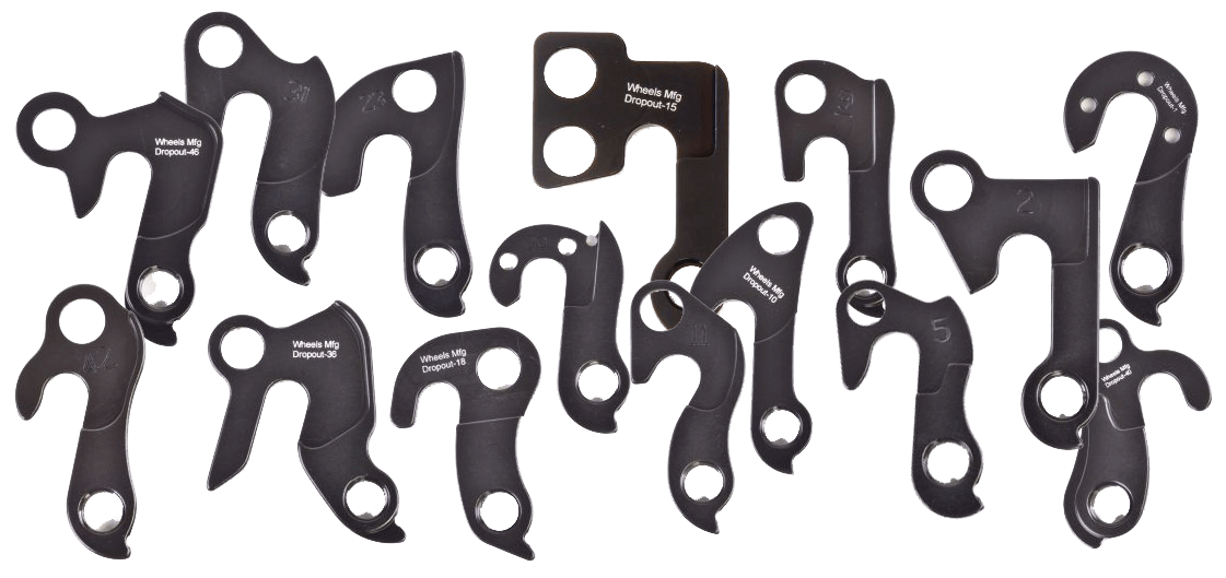 view full size Aluminum derailleur hangers